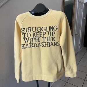 Trendy Yellow Crewneck Sweater